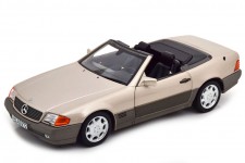 MERCEDES-Benz SL500 Cabriolet 1989 Lightbrown Metallic - Norev Scale 1:18 (183719)