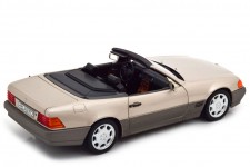 MERCEDES-Benz SL500 Cabriolet 1989 Lightbrown Metallic - Norev Scale 1:18 (183719)