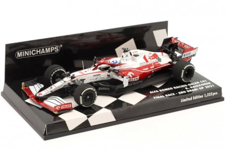 ALFA ROMEO C41 Ultima Carrera Abu Dhabi 2021 Raikkonen - Minichamps Escala 1:43 (417212307)