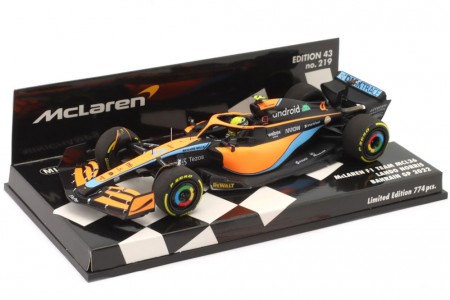 McLaren MCL36 GP Bahrain 2022 Lando Norris - Minichamps Escala 1:43 (537224304)