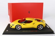 FERRARI 296 GTB Hybrid 830HP V6 2021 Giallo Modena - BBR Escala 1:18 (P18210C)