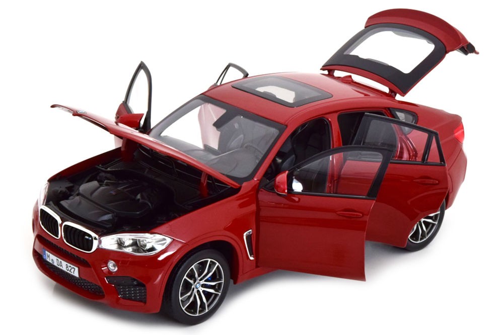 BMW X6 M 2015 Red Metallic - Norev Scale 1:18 (183242) - Racing