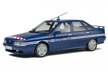 RENAULT 21 Turbo BRI Gendarmerie 1992 Blue - Solido Escala 1:18 (S1807703)
