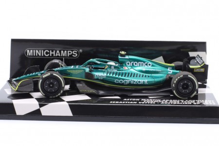 ASTON MARTIN AMR22 GP Australia 2022 S. Vettel - Ultima Temporada F1 - Minichamps Escala 1:43 (417220305)