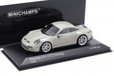 PORSCHE 911 (992) GT3 Touring 2021 Chalk Silver - Minichamps Scale 1:43 (410069600)
