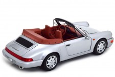 PORSCHE 911 (964) Carrera 2 Cabriolet 1990 Silver - Norev Scale 1:18 (187330)