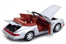 PORSCHE 911 (964) Carrera 2 Cabriolet 1990 Silver - Norev Scale 1:18 (187330)