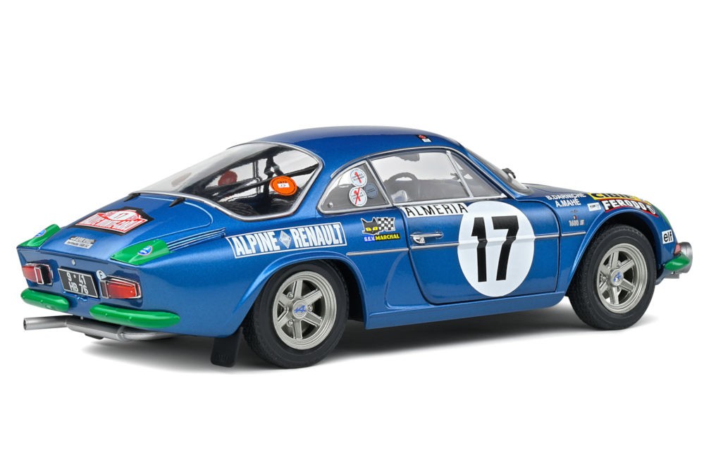 Alpine A110 1600S 1972 Blue with side logo 1:18