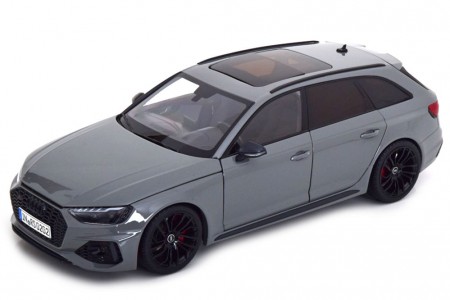 AUDI RS4 Avant 2020 Grey - KiloWorks Escala 1:18 (KW0401)