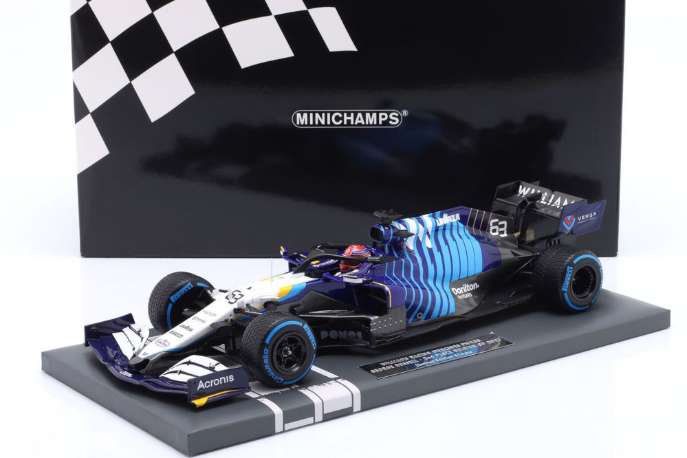 WILLIAMS FW43B 2nd GP Belgica 2021 G. Russell - Minichamps Scale 1