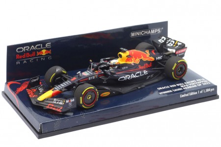 RED BULL RB18 Campeon del Mundo Ganador GP Arabia Saudi 2022 Max Verstappen - Minichamps Escala 1:43 (417220101)