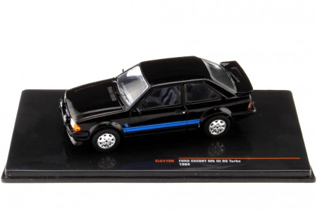 FORD Escort MK III RS Turbo 1984 Black - Ixo Scale 1:43 (CLC419N)