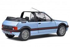 PEUGEOT 205 CTI Convertible 1989 Light Blue Metallic - Solido Scale 1:18 (S1806203)