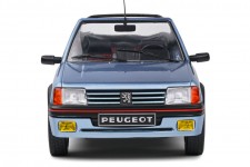 PEUGEOT 205 CTI Convertible 1989 Light Blue Metallic - Solido Scale 1:18 (S1806203)