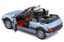 PEUGEOT 205 CTI Convertible 1989 Light Blue Metallic - Solido Scale 1:18 (S1806203)