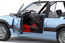 PEUGEOT 205 CTI Convertible 1989 Light Blue Metallic - Solido Escala 1:18 (S1806203)