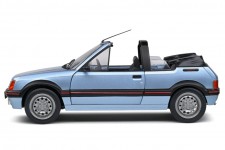 PEUGEOT 205 CTI Convertible 1989 Light Blue Metallic - Solido Escala 1:18 (S1806203)