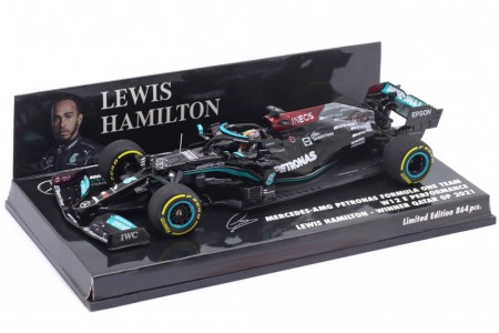 MERCEDES-AMG W12 Ganador GP Qatar 2021 L. Hamilton - Minichamps Escala 1:43 (410212144)