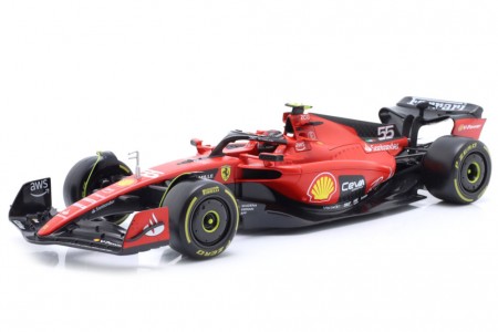 FERRARI SF23 Formula 1 2023 Carlos Sainz - Bburago Escala 1:18 (16812S)