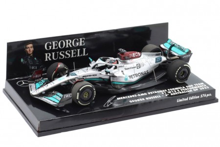 MERCEDES-AMG W13 3rd GP Australia 2022 George Russel - Minichamps Escala 1:43 (417220363)