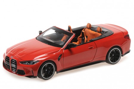 BMW M4 Cabriolet 2020 Red Metallic - Minichamps Escala 1:18 (110021030)