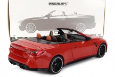 BMW M4 Cabriolet 2020 Red Metallic - Minichamps Escala 1:18 (110021030)