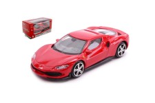 FERRARI 296 GTB Hybrid 830HP V6 2021 Red - Bburago Escala 1:43 (36055R)