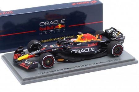 RED BULL RB19 Campeon del Mundo Ganador GP Bahrain 2023 M. Verstappen - Spark Escala 1:43 (s8569)