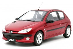 PEUGEOT 206 S16 1999 Red - OttoMobile Escala 1:18 (OT1039)