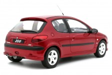 PEUGEOT 206 S16 1999 Red - OttoMobile Escala 1:18 (OT1039)