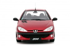 PEUGEOT 206 S16 1999 Red - OttoMobile Escala 1:18 (OT1039)