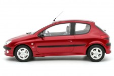 PEUGEOT 206 S16 1999 Red - OttoMobile Escala 1:18 (OT1039)