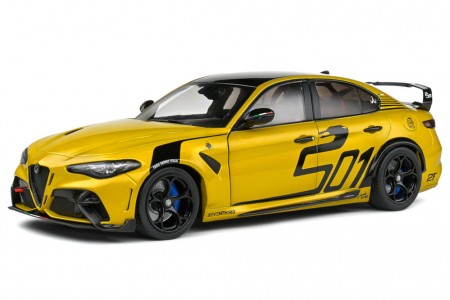 ALFA ROMEO Giulia GTA Nagemaakt 2022 Yellow - Solido Escala 1:18 (S1806905)