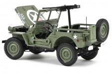 JEEP Willys Army D-Day 1944 Green - Norev Scale 1:18 (189016)