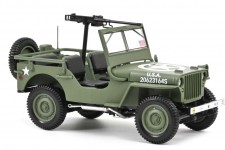 JEEP Willys Army D-Day 1944 Green - Norev Scale 1:18 (189016)