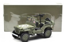 JEEP Willys Army D-Day 1944 Green - Norev Scale 1:18 (189016)