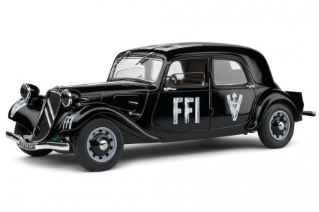 CITROEN Traction 7 FFI 1944 Black - Solido Scale 1:18 (S1800908)