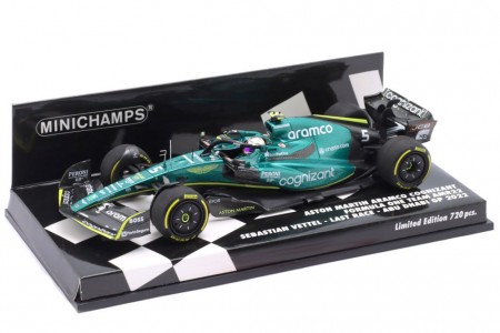 ASTON MARTIN AMR22 Ultima Carrera Abu Dhabi 2022 S. Vettel - Minichamps Escala 1:43 (417222205)
