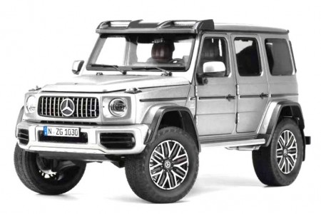 MERCEDES-Benz G63 4x4 AMG 2023 Platino Magno Grey - NZG Escala 1:18 (1075/61)