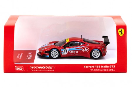 FERRARI 458 Italia GT3 2021 Pierguidi / Ledogar / Nielsen - Tarmac Works Escala 1:64 (T64-073-11FGE51)