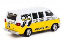DODGE Van Mooneyes 1996 White / Yellow - Tarmac Works Escala 1:64 (T64G-TL032-ME)