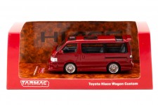 TOYOTA Hiace Wagon Custom Red - Tarmac Works Scale 1:64 (T64R-078-RE)