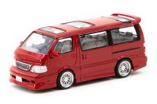 TOYOTA Hiace Wagon Custom Red - Tarmac Works Scale 1:64 (T64R-078-RE)