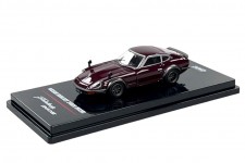 NISSAN Fairlady 240ZG (HS30) 1971 Burgundy - Inno Models Scale 1:64 (IN64-240ZG-MAROON)