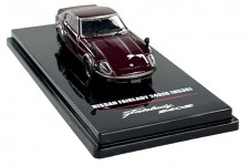 NISSAN Fairlady 240ZG (HS30) 1971 Burgundy - Inno Models Scale 1:64 (IN64-240ZG-MAROON)