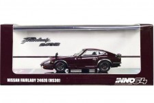 NISSAN Fairlady 240ZG (HS30) 1971 Burgundy - Inno Models Scale 1:64 (IN64-240ZG-MAROON)