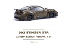 PORSCHE 992 Stinger 992 GTR Carbon Edition Brown - POP Race Scale 1:64 (PR640049)