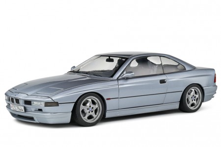 BMW 850 (E31) CSI 1992 Arctic Silver Metallic - Solido Escala 1:18 (S1807004)