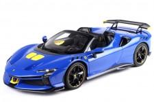 FERRARI SF90 XX Stradale Spider 2024 Blue - Incluye Vitrina - BBR Escala 1:18 (P18238A-V)