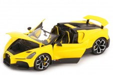 BUGATTI W16 Mistral 2023 Yellow - Bburago Scale 1:18 (11051Y)
